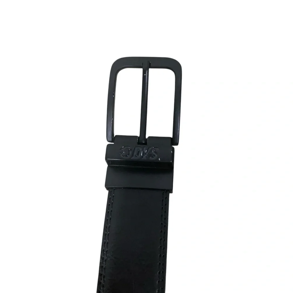 DVS Reversible Black Brown Bonded Leather Belt Sz 38 Skate